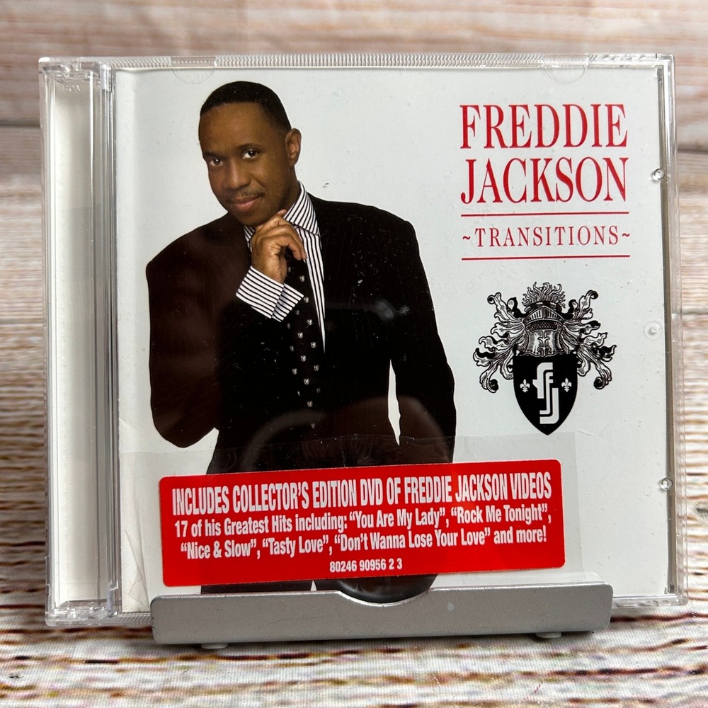 Freddie Jackson Transitions‎ CD DVD 2006 Orpheus Music 802469095623 R&B Soul